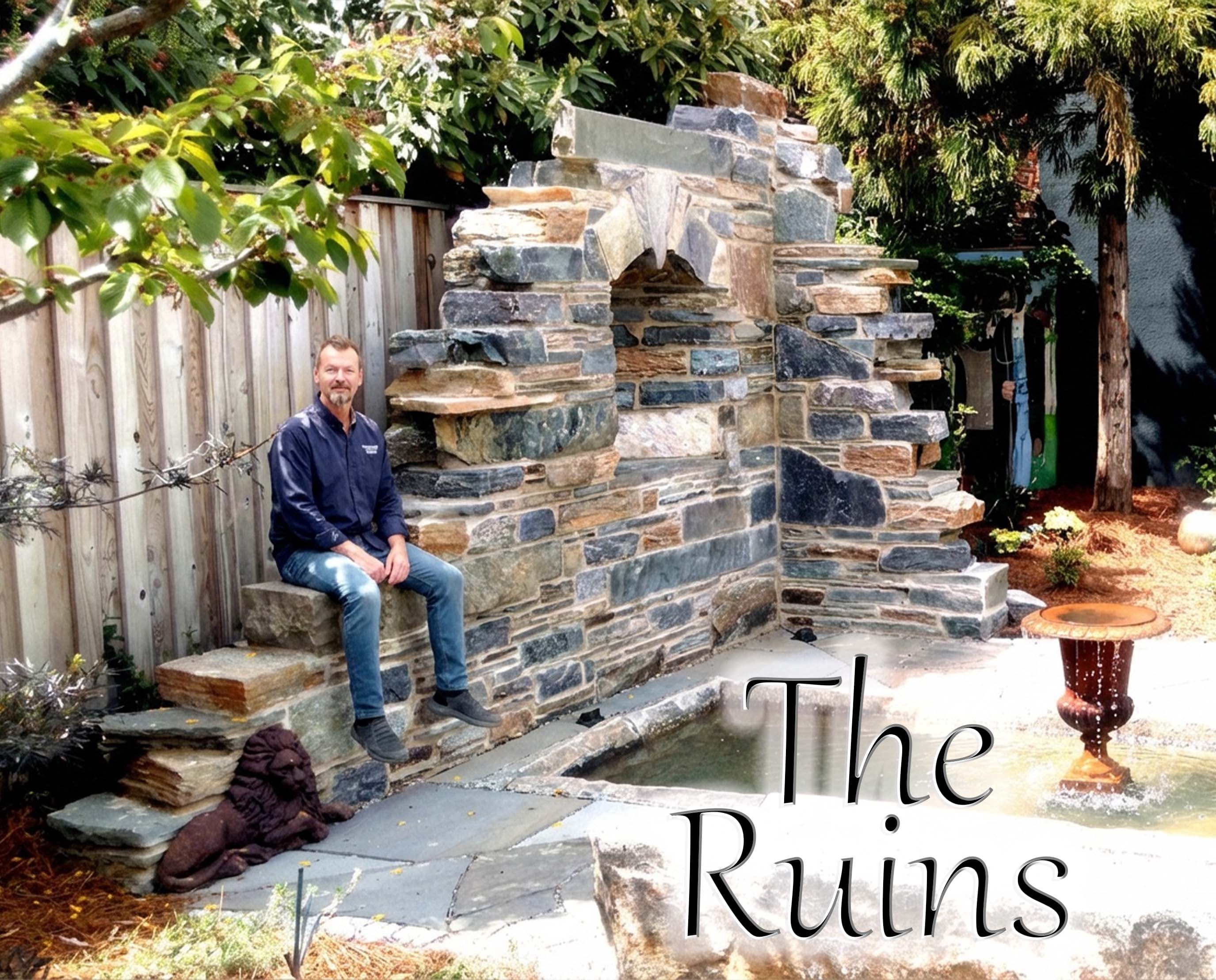 The Ruins - site-specific stonework in Federal Hill, Baltimore